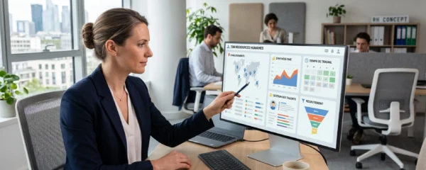 DRH consultant un tableau de bord RH pour piloter plusieurs établissements